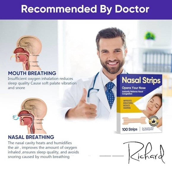 🆕Nasal Strips for Comfortable Breathing - 100 Strips - Picture 3 of 16